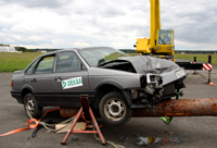 Crashtest, Aufprall mit 50 km/h, © Rallye der Vernunft